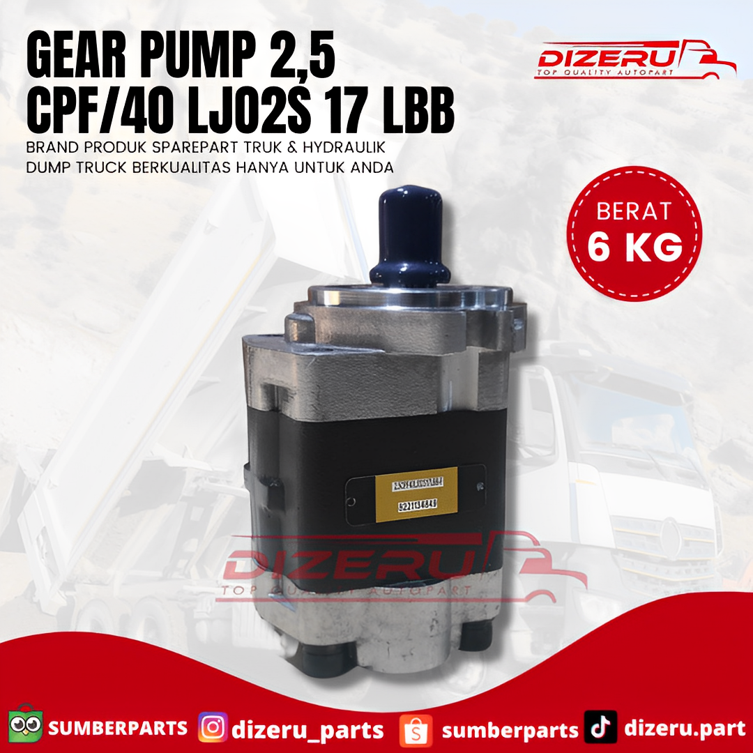 Gear Pump 2,5 CPF/40 LJ02S 17 LBB